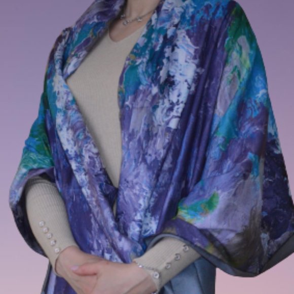 Woman extra long scarf - Picture 1 of 8